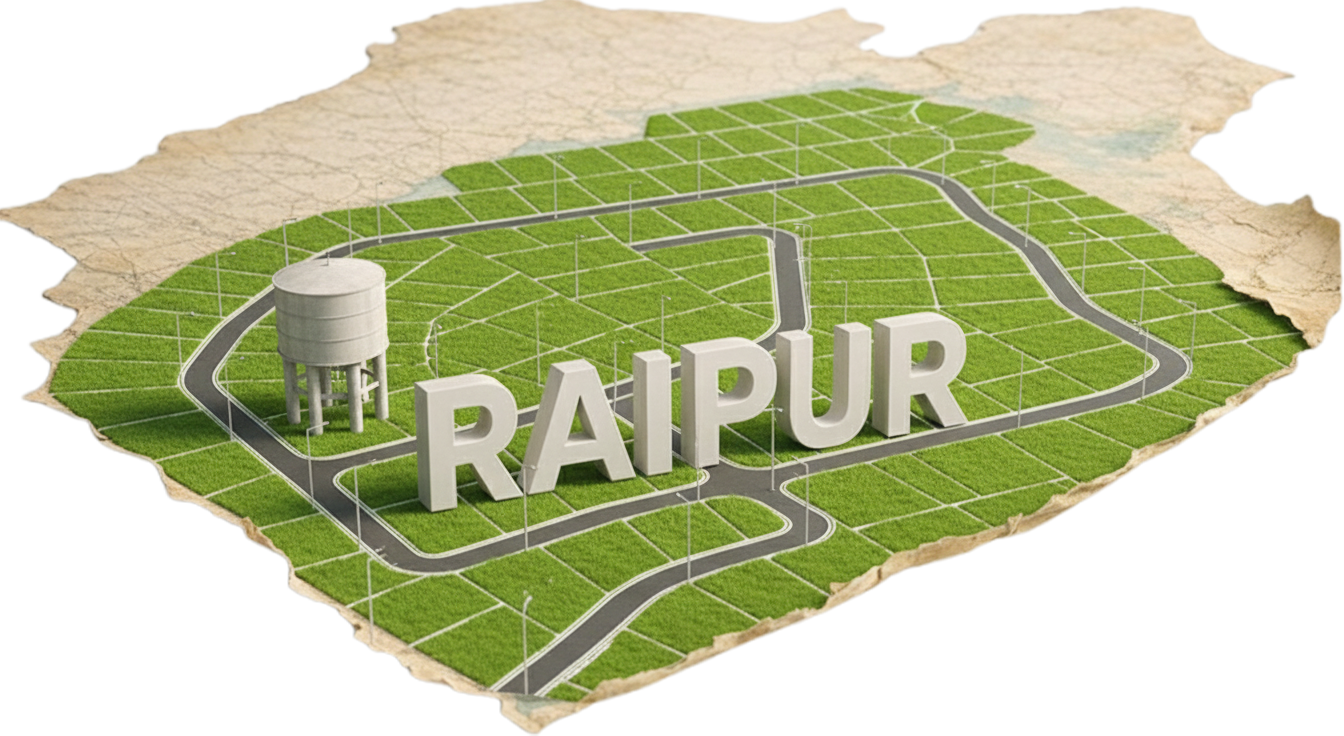raipur map plot png